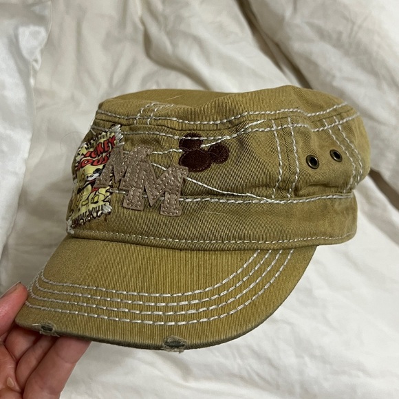 Disney Parks Mickey Mouse Steamboat
Willie Military Style Distressed Hat Cap - Picture 8 of 8